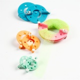 Pompon-Schablonen im Set, D 3,5+5,5+7+9 cm, 4 Stk/ 1 Set