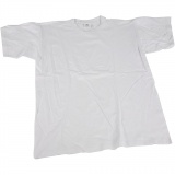 T-Shirts, B 48 cm, Größe small , Rundhalsausschnitt, Weiß, 1 Stk