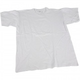 T-Shirts, B 52 cm, Größe medium, Rundhalsausschnitt, 145 g, Weiß, 1 Stk