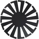 Korbboden-Schablone, H 8 cm, D 14 cm, Schwarz, 10 Stk/ 1 Pck