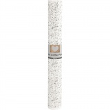 Kunstlederpapier, B 49,5 cm, Foliedetails,Bedruckt, 350 g, Weiß, 1 m/ 1 Rolle