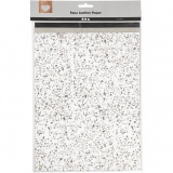Kunstlederpapier, Blatt 21x27,5+21x28,5+21x29,5 cm, Dicke 0,55 mm, Einfarbig,Foliedetails,Bedruckt, 3 Bl./ 1 Pck