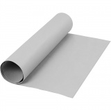 Kunstlederpapier, B 50 cm, Einfarbig, 350 g, Grau, 1 m/ 1 Rolle