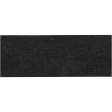 Lederpapierstreifen / Flechtstreifen, B 15 mm, Dicke 0,55 mm, Schwarz, 9.50 m/ 1 Rolle