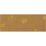 Lederpapierstreifen / Flechtstreifen, B 15 mm, Dicke 0,55 mm, Hellbraun, 9.50 m/ 1 Rolle
