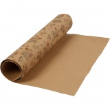 Kunstlederpapier, B 49,5 cm, Einfarbig,Bedruckt, 350 g, Hellbraun, 1 m/ 1 Rolle