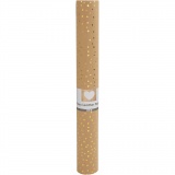 Kunstlederpapier, B 50 cm, Einfarbig,Foliedetails, 350 g, Hellbraun, Gold, 1 m/ 1 Rolle
