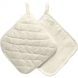 Topflappen, Größe 20x20 cm, 115 g, Hellnatur, 4 Stk/ 1 Pck
