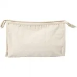 Kulturtasche, H 17 cm, L 28 cm, B 10 cm, Hellnatur, 1 Stk