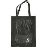 Tasche mit Front aus Kunststoff, Größe 42x34x12 cm, Schwarz, 1 Stk