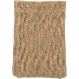 Stoffbeutel, Größe 10x15 cm, 275 g, Braun, 4 Stk/ 1 Pck