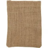 Stoffbeutel, Größe 15x20 cm, 275 g, Braun, 4 Stk/ 1 Pck