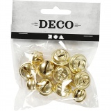 Schellen, D 13+15+17 mm, Gold, 12 sort./ 1 Pck