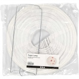 Reispapier-Lampe/-Lampion, Rund, D 20 cm, Weiß, 1 Stk
