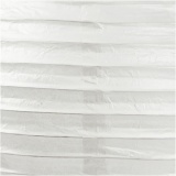 Reispapier-Lampe/-Lampion, Rund, D 20 cm, Weiß, 1 Stk