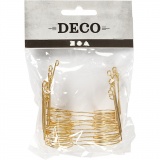 Brillen, B 60 mm, Lochgröße 21 mm, Gold, 10 Stk/ 1 Pck