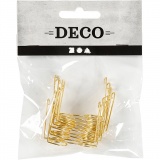 Brillen, B 35 mm, Lochgröße 13 mm, Gold, 10 Stk/ 1 Pck