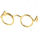 Brillen, B 25 mm, Gold, 10 Stk/ 1 Pck