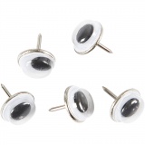 Wackelaugen, D 10 mm, 25 Stk/ 1 Pck