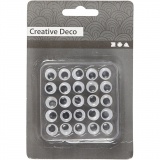 Wackelaugen, D 10 mm, 25 Stk/ 1 Pck