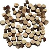 Holzscheiben-Mix, D 7-10 mm, Dicke 4-5 mm, 230 g/ 1 Pck