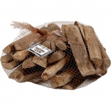 Holzstücke - Sortiment, L 6-14 cm, Dicke 15 mm, 610 g/ 1 Pck