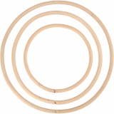 Bambusring, D 15,3+20,3+25,5 cm, 3 Stk/ 1 Set