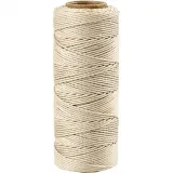 Bambusschnur, Dicke 1 mm, Naturweiß, 65 m/ 1 Rolle