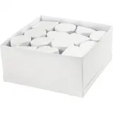 Set mit Mini-Schachteln, Größe 10x5 + 12x5 cm, Weiß, 27 Stk/ 1 Pck