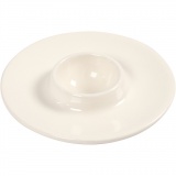Eierbecher, D 9,8 cm, Lochgröße 3,9 cm, Weiß, 12 Stk/ 1 Pck