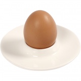 Eierbecher, D 9,8 cm, Lochgröße 3,9 cm, Weiß, 12 Stk/ 1 Pck
