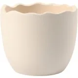 Blumentopf, H 6,3 cm, D 7,5 cm, Weiß, 24 Stk/ 1 Pck