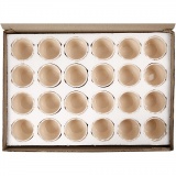 Blumentopf, H 6,3 cm, D 7,5 cm, Weiß, 24 Stk/ 1 Pck