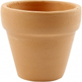 Blumentopf, H 4,2 cm, D 5 cm, 48 Stk/ 1 Pck
