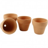 Blumentopf, H 3,1 cm, D 3,4 cm, 48 Stk/ 1 Pck