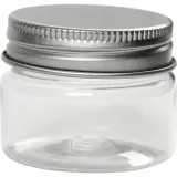 Kunststoffglas mit Schraubverschluss, H 35 mm, D 40 mm, 35 ml, 10 Stk/ 1 Pck
