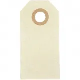 Manila-Anhänger, Größe 3x6 cm, 250 g, Creme, 30 Stk/ 1 Pck