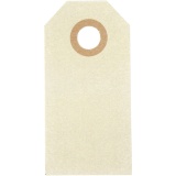 Manila-Anhänger, Größe 3x6 cm, 250 g, Creme, 1000 Stk/ 1 Pck