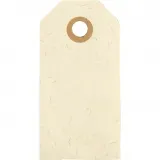 Manila-Anhänger, Größe 4x8 cm, 250 g, Creme, 20 Stk/ 1 Pck