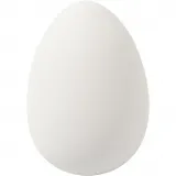 Eier, H 8 cm, D 5,5 cm, Weiß, 8 Stk/ 1 Pck