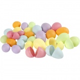 Eier, H 4,5+6 cm, D 3+4 cm, Pastellfarben, 720 Stk/ 1 Pck