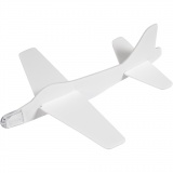Flugzeug-Sortiment, L: 19 cm, B: 17,5 cm, Weiß, 2 Stk/ 1 Pck