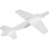 Flugzeug-Sortiment, L 19 cm, B 17,5 cm, Weiß, 2 Stk/ 1 Pck