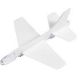 Flugzeug-Sortiment, L 11,5-12,5 cm, B 11-12 cm, Weiß, 3 Stk/ 1 Pck