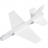 Flugzeug-Sortiment, L 11,5-12,5 cm, B 11-12 cm, Weiß, 3 Stk/ 1 Pck