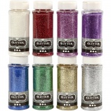 Glitter, Sortierte Farben, 8x110 g/ 1 Pck