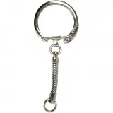 Schlüsselring mit Kette, L 6 cm, D 2,3 cm, 25 Stk/ 1 Pck