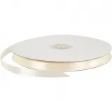 Satinband, B 10 mm, Naturweiß, 100 m/ 1 Rolle