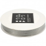 Zierband, B 5 mm, Silber, 20 m/ 1 Rolle