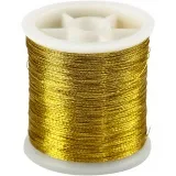 Nähgarn, Dicke 0,15 mm, Gold, 100 m/ 1 Rolle